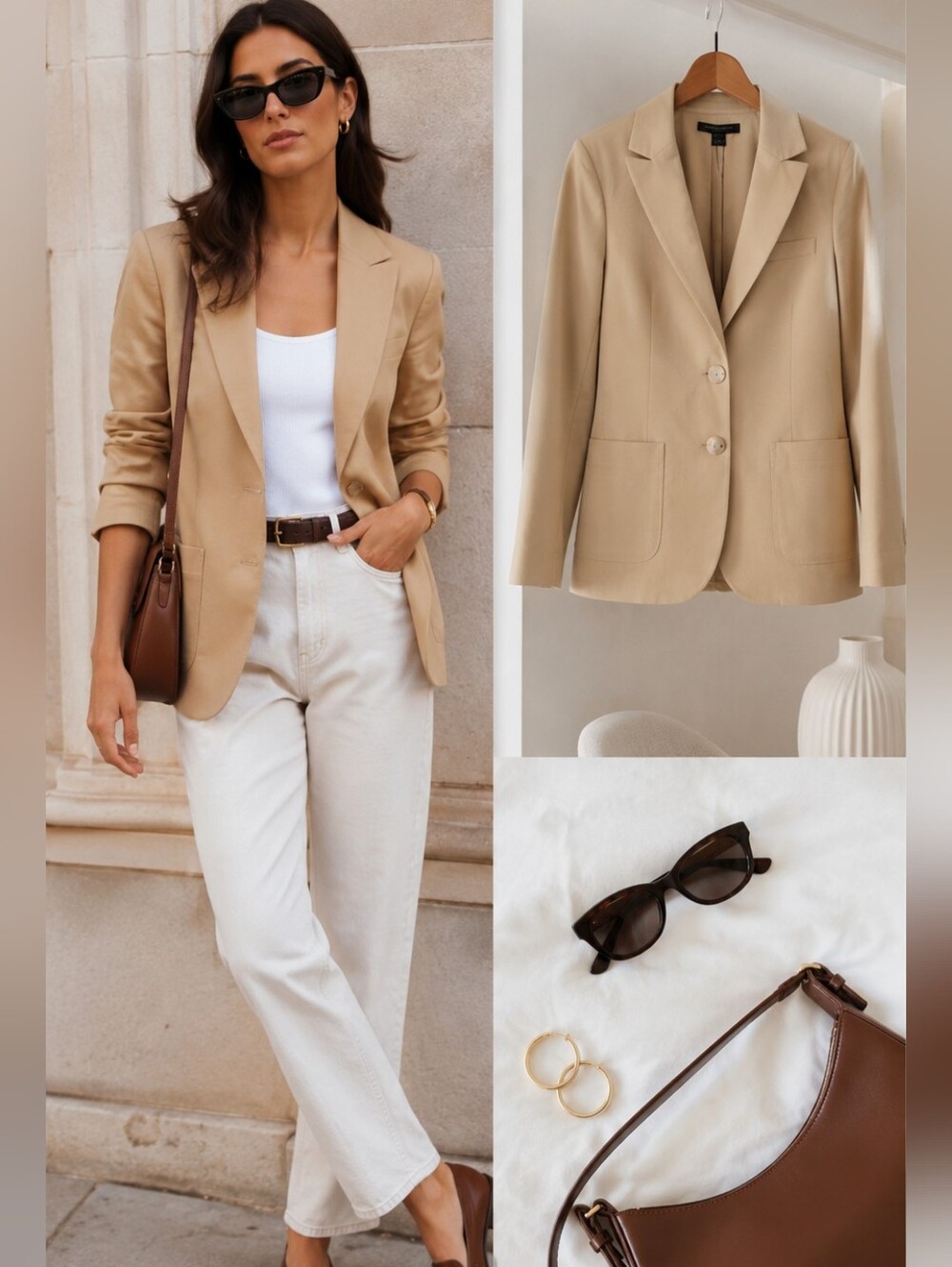 French Connection Lyocell Cotton Blazer NWT 8 Quiet Luxury Lightweight Jacket